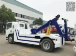 ISUZU chassis integrated wrecker tow truck for road recovery