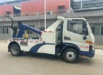Heavy duty wrecker tow truck at Chengli factory yard China