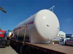Propane bullet tank loading for industrial site delivery