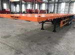 Container flatbed trailer brake and landing gear components