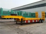 Chengli 2 axle low bed semi trailer 8 tires configuration