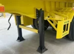 Heavy duty spring suspension on tipping trailer