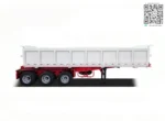 Door side tipper trailer rear view