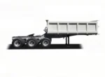 Side tipper b-double trailer ready for Australian market delivery