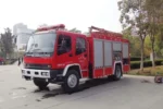 Engine compartment of Chengli B190 33 foam fire truck