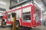 1+1+4 seating arrangement in rescue fire truck cab