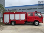 Cab equipped with red warning lights and siren control box