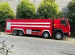 Aluminum alloy ladder and handrail system on fire truck side panel