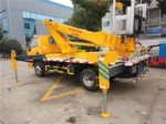 Hydraulic lifting system on 16m aerial work platform