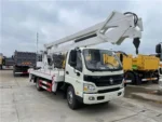 Export packaging of aerial working truck for shipment