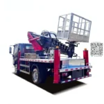 ISUZU single row cabin and 7450mm chassis of skylift truck