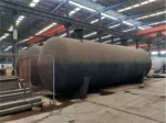 Dimensional layout of 9182 x 2728 x 3318 mm buried LPG tank