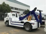 ISUZU chassis with 7.00-16 tires on the wrecker