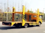 Hydraulic telescopic folding ladder rear of car carrier