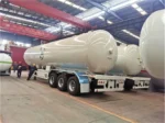 JOST landing leg and wheel carrier on the LPG road tanker