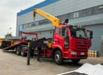 Police lights and loudspeakers mounted on truck