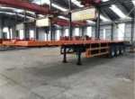 Chengli factory flatbed trailer painted and ready for shipment