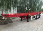 50T skeleton trailer complete chassis sandblasted
