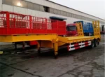 Low bed trailer tooling box and 7 way wiring harness receptacle