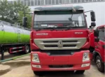 Sinotruk WD10.34-50 engine under hood of fire truck