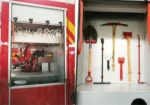 4x4 FWD fire truck for rescue operations close up