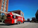 Complete aerial ladder fire truck at Chengli factory