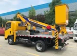 Platform bucket at maximum 12m working height position