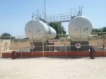 LPG station piping and valve assembly