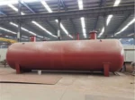 Finished 25-ton LPG tank with design pressure of 1.77 MPa ready for shipment