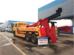 MCY13Q rear driving axle and HF7 front drum axle on HOWO 6X4 wrecker chassis