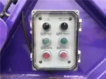 Control panel mounted at the back of garbage truck