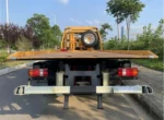 Complete HOWO 5Tons wrecker flatbed truck side profile view