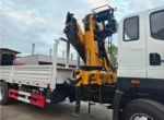 Steel wire rope cable and safety hook on truck crane