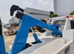 Wire rope winch with top-mounted boom sheave