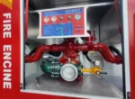 8 ton foam tank fire truck side profile view