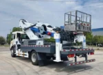 High altitude working truck loaded for shipping from China factory