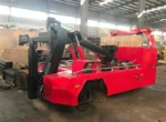 Full side view of OEM wrecker tow truck at Chengli manufacturing plant
