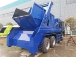 10 CBM garbage box capacity view from rear of truck
