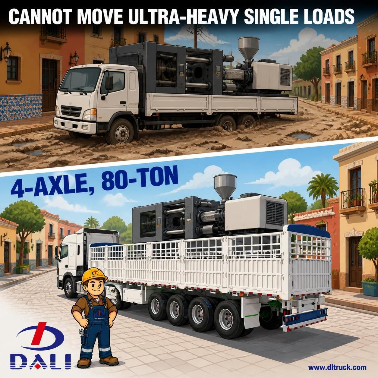 China 4 Axle 80 Tons Fence Warehouse Trailer - Chengli - pain point 1 ad image