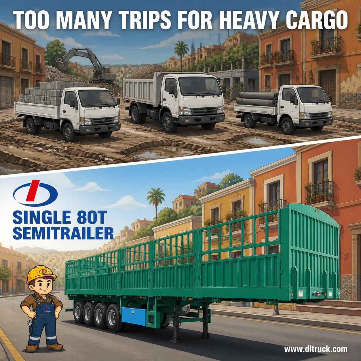 Factory Good Price Chengli 4-Axle 80T Fence Stake Semitrailer - pain point 1 ad image