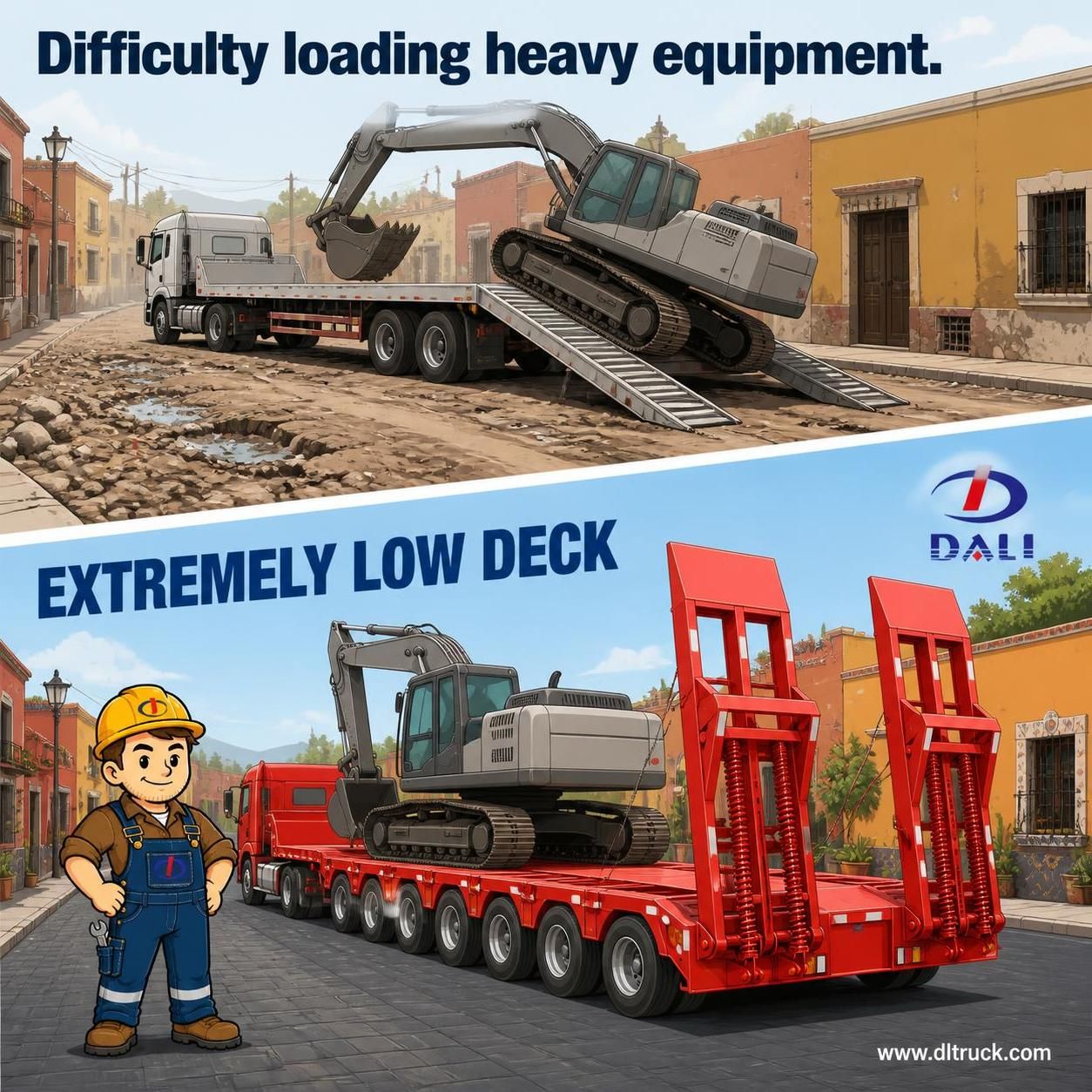 China 150Ton 4 Lines 8 Axles Lowbed Semi Trailer - Good Price - Chengli - pain point 1 ad image