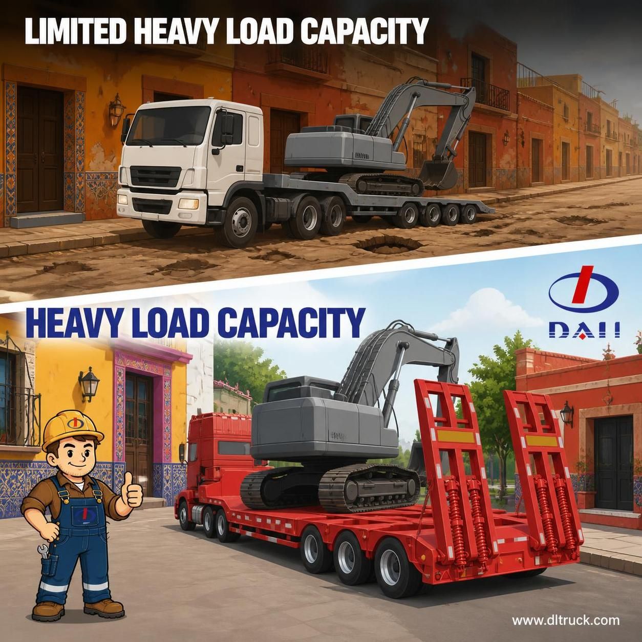 China 3 Lines 6 Axles 100T Lowbed Semi Trailer | Factory Good Price Chengli - pain point 1 ad image