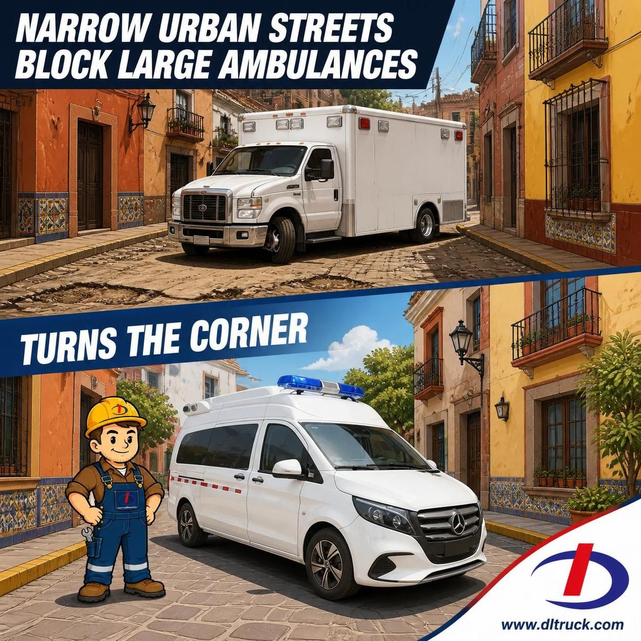 Mercedes-Benz Compact Urban Ambulance - CHENGLI Factory Direct - pain point 1 ad image