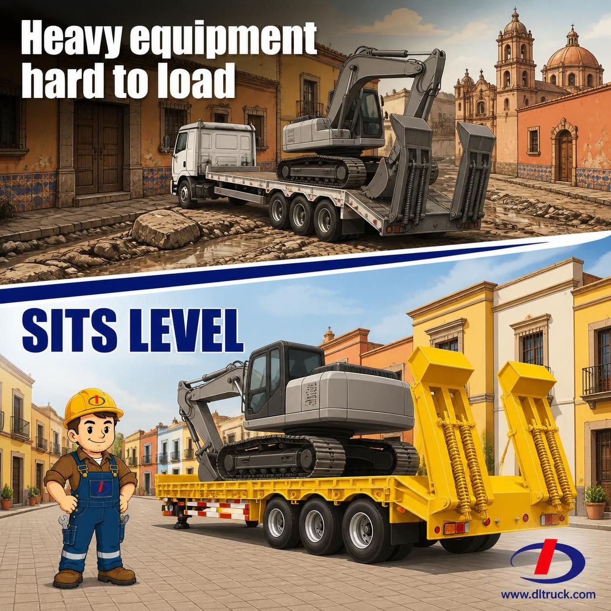 China 3 Tri-Axle 60Tons Low Bed Loader Semi Trailer - Chengli Factory - pain point 1 ad image