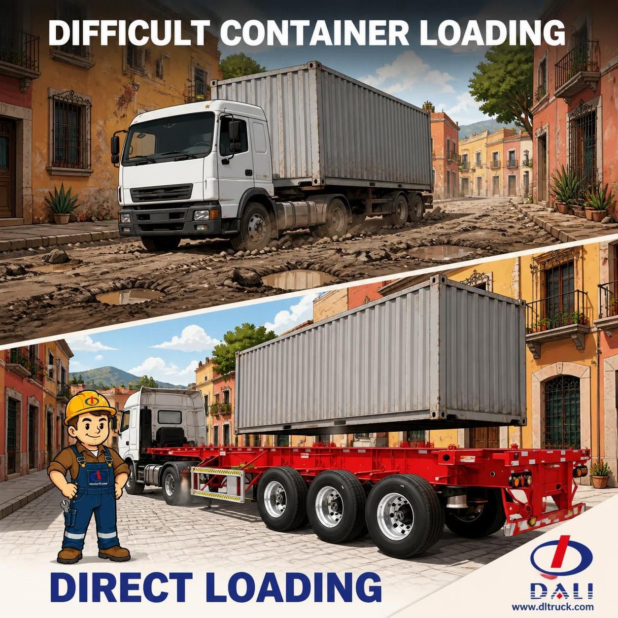 China 50T 40FT Container Loading Skeleton Trailer | Chengli Factory - pain point 1 ad image