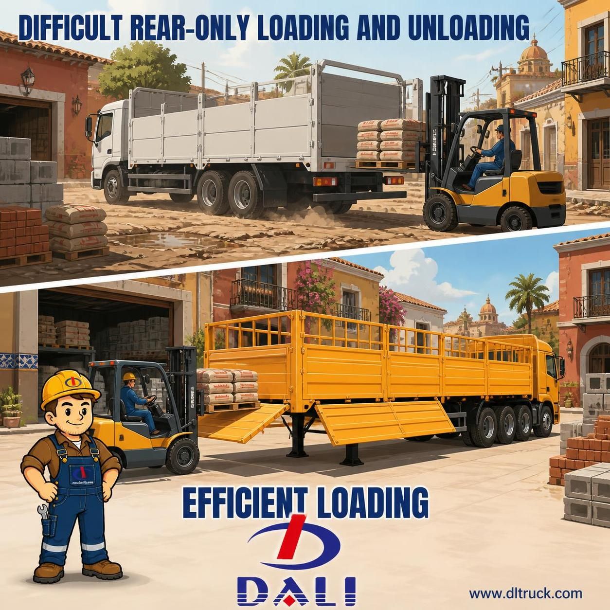 40ft 50 Tons Fence Dropside Cargo Semi Trailer - Factory Good Price Chengli - pain point 1 ad image