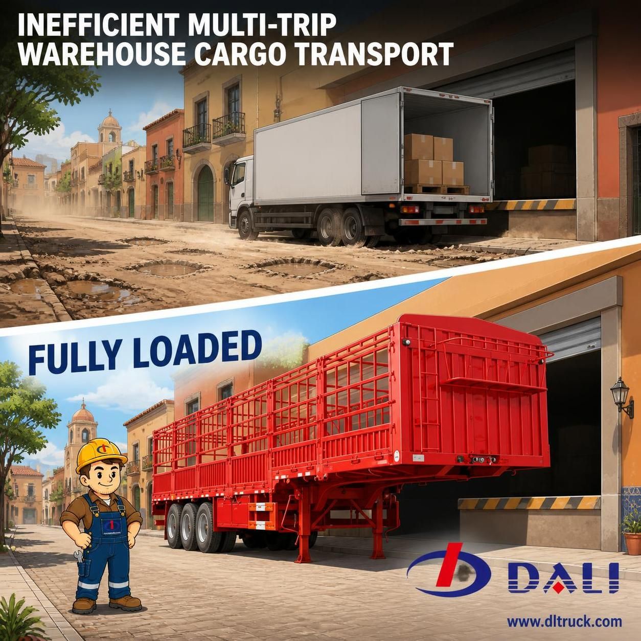 40ft 50Tons Warehouse Cargo Semi Trailer | Factory Good Price Chengli - pain point 1 ad image