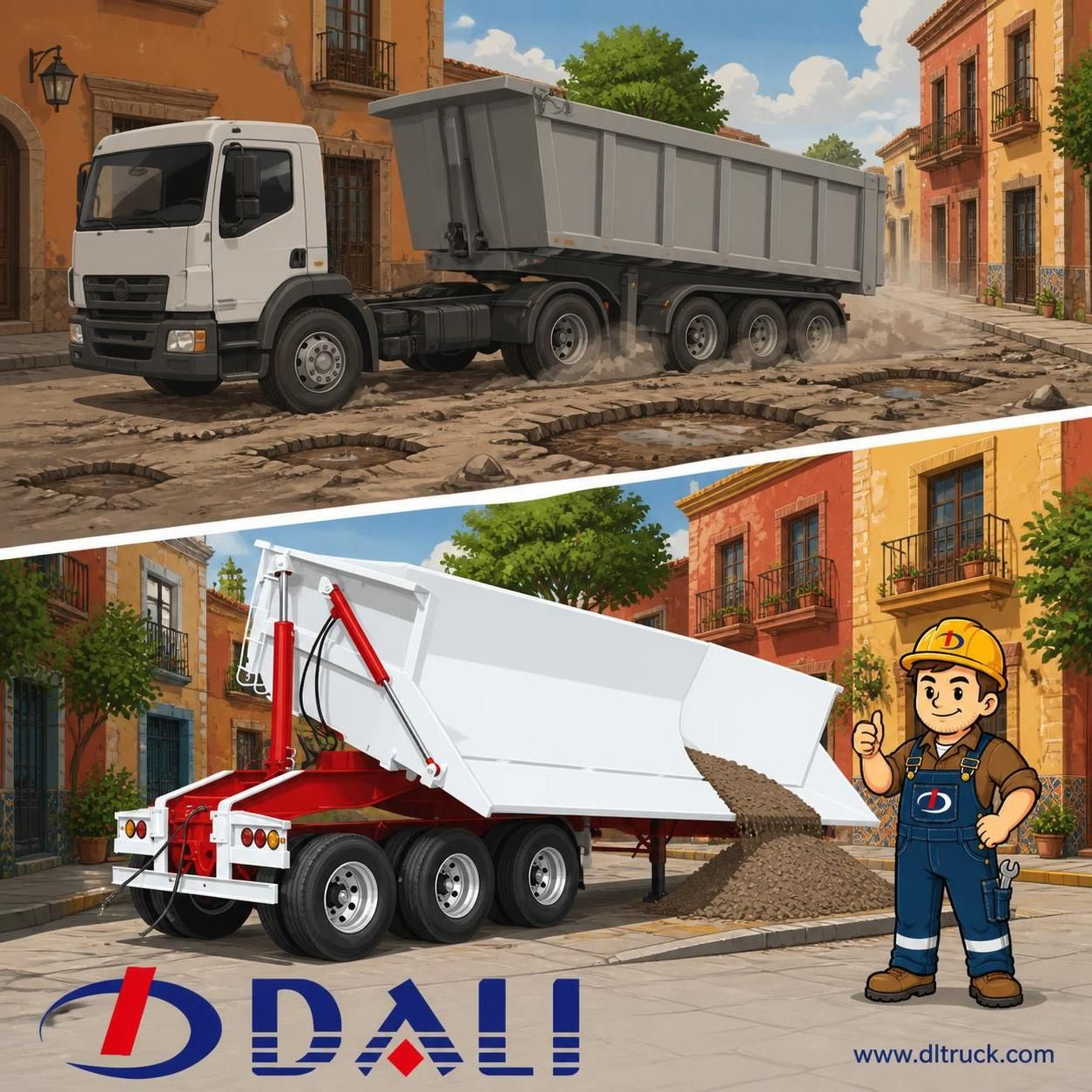 Factory Good Price Chengli 3-Axle Side Tipper - ADR Standard Side Dump Semi Trailer - pain point 1 ad image