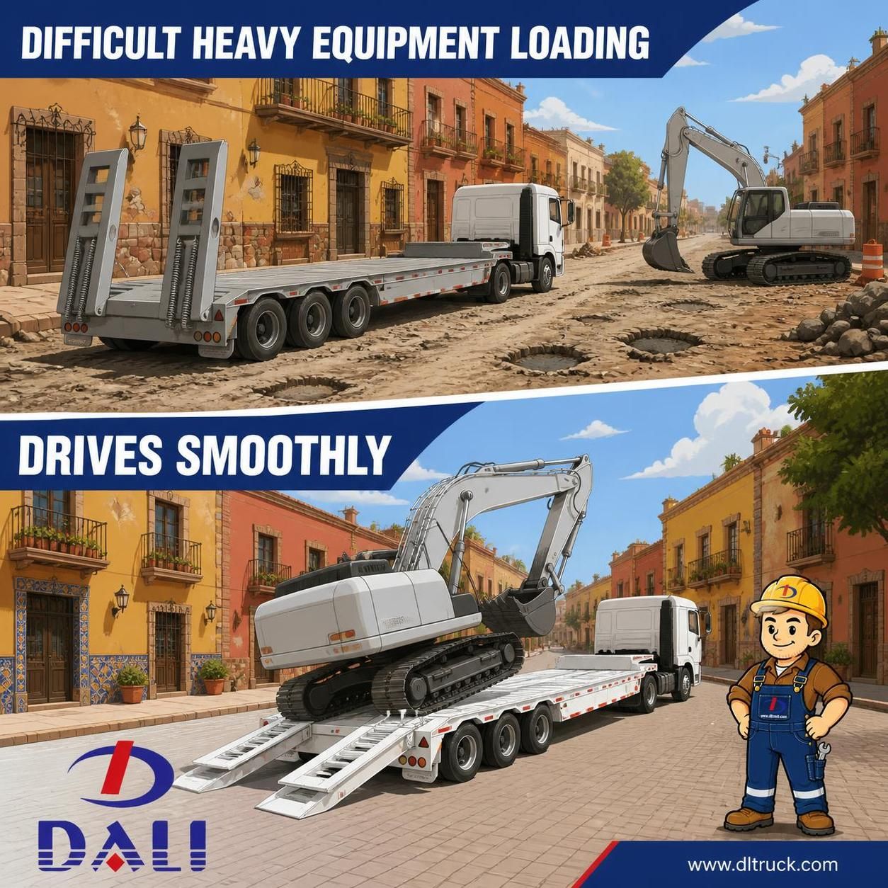 China 60Ton Lowbed Semi Trailer Manufacturer - Chengli Factory Direct - pain point 1 ad image