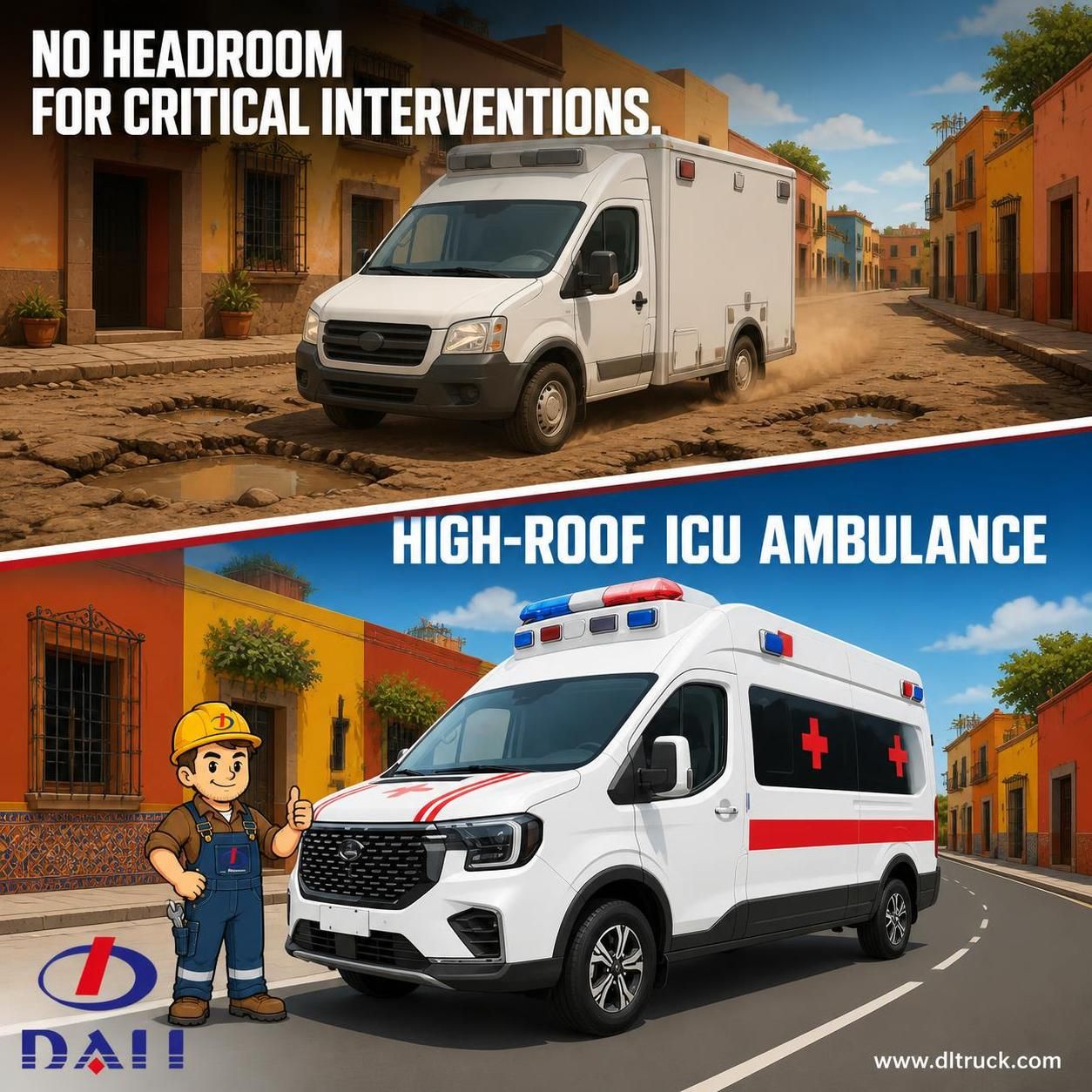 Factory Good Price Chengli Ford High Roof ICU Ambulance | China Manufacturer - pain point 1 ad image